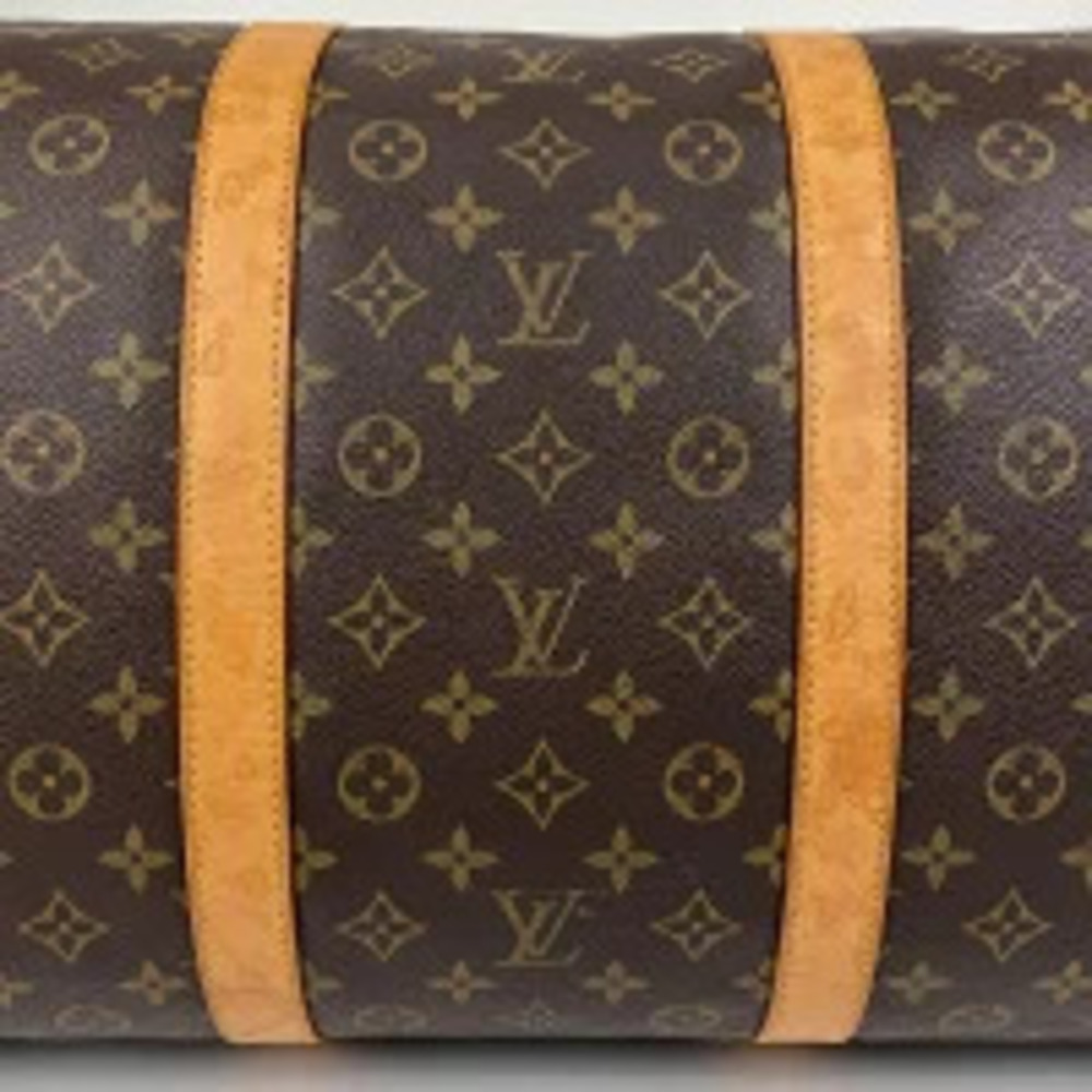 Louis Vuitton Keepall Handbag Travel Business Boston Bag Monogram Brown - Picture 2 of 7